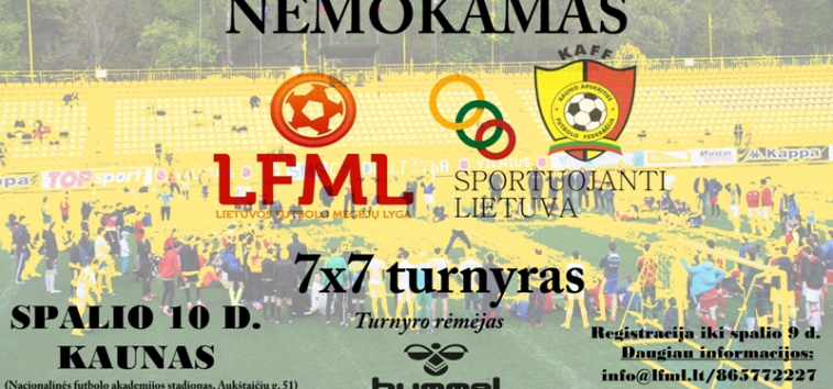 Kviečiame dalyvauti nemokamame 7x7 „Hummel“ turnyre Kaune