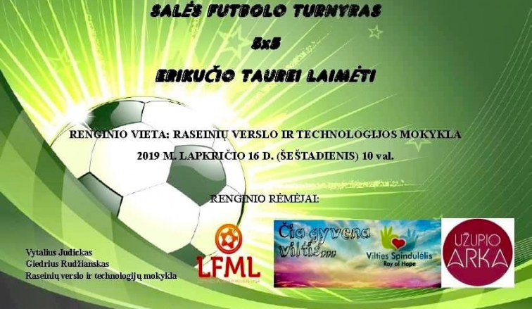 LFML kviečia į labdaringą salės futbolo turnyrą